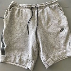 Nike Sweat Shorts, Gray and Black,  Size L